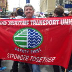 Профсоюзы приняли активное участие в марше.