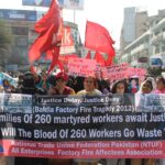 Marche de manifestants à Karachi le 14 avril 2016. Photo : NTUF