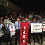 Union action at Sanofi Aventis, Philippines, calling for an end to the negotation deadlock.