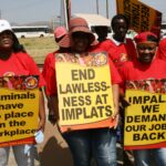 NUM members protest