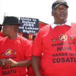 NUM members protest
