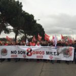 IndustriALL joined the leaders of the three-hour march. Photo: Cumbre Social