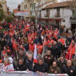 The prosecution is calling for the trade unionists to be sentenced to 8 years and 3 months each for picketing during a general strike in 2010.