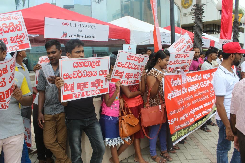 Шриланкийские профсоюзы протестуют против включения Шри-Ланки в ГСП+, заявляя, что страна не заслуживает торговых преференций ЕС из-за серьезных нарушений трудовых прав. 