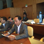 Ath Thorn, du Cambodge, s’exprimant sur les violations perpétrées à l’encontre des syndicats au sein de ce pays.