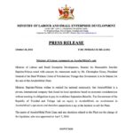 Comunicado de prensa del Ministerio de Trabajo