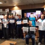 Action des travailleurs de la plateforme Shearwater