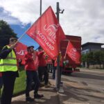 Manifestation chez Shell à Aberdeen