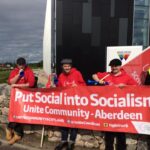 Manifestation chez Shell à Aberdeen