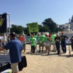 The participants also made a solidarity visit to the rally of coal miners in Washington D.C, who are fighting to safeguard their health insurance after retirement.