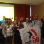 Участники прошедшего в Детройте заседания сети профсоюзов работников John Deere