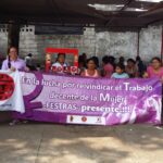 Женщины FESTRAS на демонстрации в Гватемале