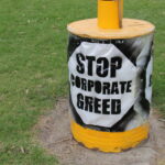 Foto durante huelga de trabajadores de Fletcher Insulation, abril de 2017