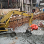 Les travaux de remblayage ont déjà commencé dans le site d’excavation à l’origine des dommages causés au bâtiment de fabrication.