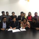 Во время подписания коллективного соглашения