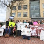 Protestas frente a la Embajada de Bangladesh en Washington D.C., EE.UU.