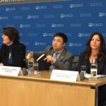 Директор IndustriALL по вопросам текстильной и швейной промышленности Кристина Хаягош-Клаузен (справа)