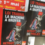 Afiche de una manifestación contra la ley de El-Khomri, en mayo de 2016. Foto: ActuaLitté vía Flickr CC