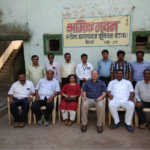 Профсоюзные лидеры на сталелитейном заводе в Бхилаи