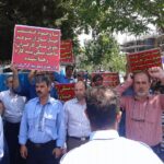 Реза Шахаби на демонстрации 