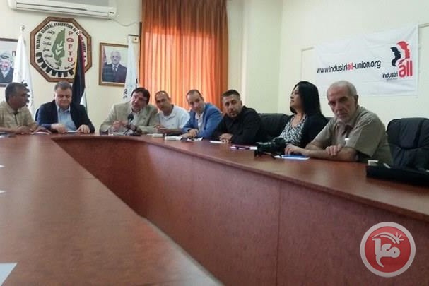 Conferencia de prensa en Nablus, Palestina