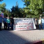 Les ex-employés de chez Grupo Mexico protestent depuis un mois pour revendiquer le versement de leurs paiements en souffrance, et l’amélioration de la sécurité sur le lieu de travail 