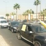 Более 350 автомобилей приняли участие в демонстрации 19 октября, призывая правительство спасти закрытый нефтеперерабатывающий завод SAMIR.