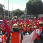 Trabajadores desarrollan movilizaciones diarias para respaldar la huelga