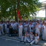 Бастующие рабочие FIAT. Фото: GS IER Nezavisnost