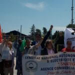 Les syndicats algériens manifestent contre la répression du gouvernement devant les Nations Unies à Genève, le 13 juin 2017.