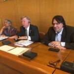 Kemal Özkan, Secretario General Adjunto de IndustriALL (a la derecha), cuando hacía uso de la palabra en la reunión de expertos de la OIT en Ginebra.