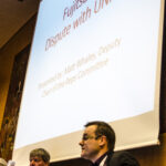 Matt Whaley présente le cas de Fujitsu UK pendant la conférence 