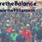 Les travailleurs défilent pour protester contre les inégalités massives dans le pays qui frappent 99 pour cent de la population. 