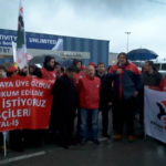 IndustriALL Assistant General Secretary Kemal Özkan visited the dismissed workers earlier in December.