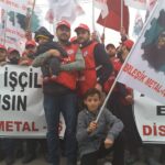 Демонстрация около завода Posco Assan, 16 ноября 2017 года.