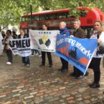 Des syndicats venus de loin, même d’Australie, ont participé à la réunion de Londres, au Royaume-Uni.