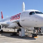 Bombardier C Series operated by Swiss. Picture: Eric Salard