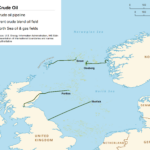 Le réseau d’oléoducs Forties Pipeline System dans son contexte. Image: Wikimedia Commons
