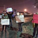 A picket at the factory gates. Photo: Boeing Workers