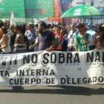 258 trabajadores acampan en el predio del INTI para luchar por su reincorporación.