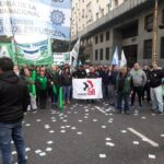 El Vicepresidente del Comité Ejecutivo de IndustriALL, Raúl Enrique Mathiu, participó de la acción