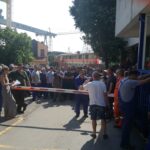 Бастующие рабочие верфи 3 Maj. Фото: Борис Бучанас