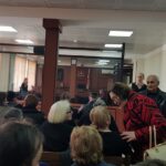 Rustavi Azot employees at the hearing