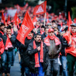 Предупредительная забастовка в Гефельсберге. Фото: Томас Ранг