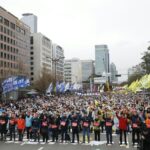 Митинг в Сеуле. Фото: KMWU