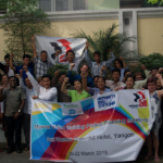 Участники встречи, посвященной реализации проекта по укреплению профсоюзов, Янгон, март 2018 года