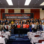 Les syndicats de l'énergie réunis à Saint-Pétersbourg, en Russie, les 25 et 26 juillet 2018