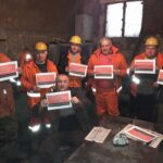 Workers of the Zestafoni Ferroalloy Plant in Georgia, members of the TUMMCIWG