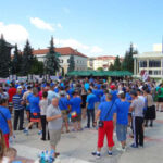 Manifestación cerca de la fábrica de acero TenarisSilcotub en Zalău (Rumanía), 5 de agosto de 2018