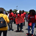 SACTWU members in a November 2017 protest at Cresta Mall to urge Zara to source locally